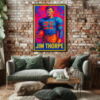 Jim Thorpe Legendary Athlete Poster