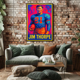 Jim Thorpe Legendary Athlete Poster