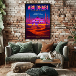 Abu Dhabi Visionary Gateway Travel Poster