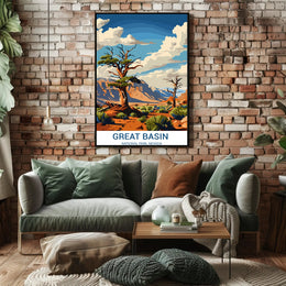 Great Basin Nevada National Park Adventure Travel Poster