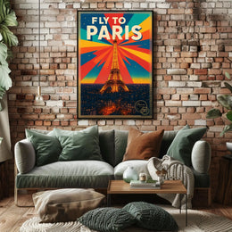Fly To Paris Poster