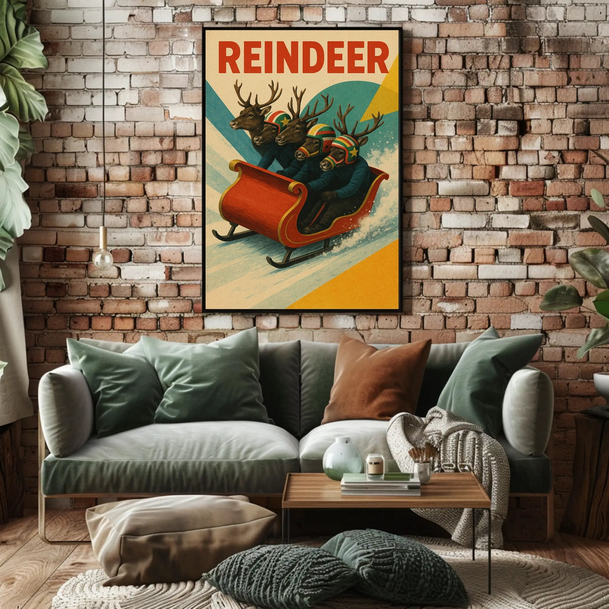 Reindeer Racing Adventure Poster