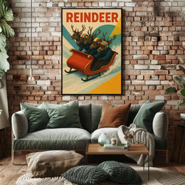 Reindeer Racing Adventure Poster
