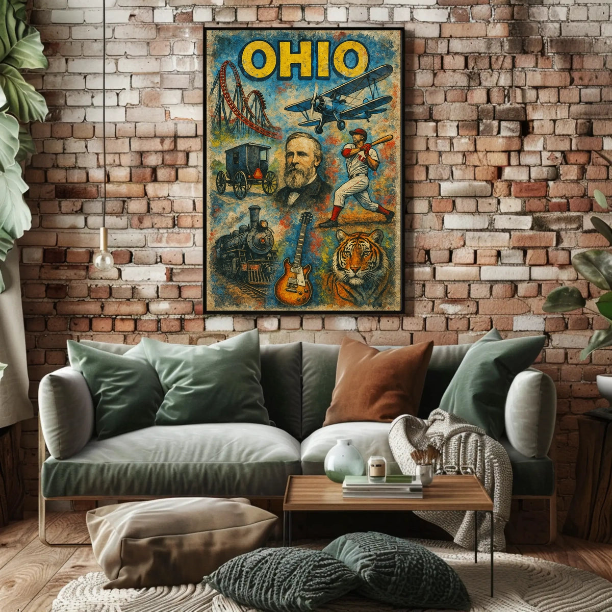 Ohio Heritage Collage Poster