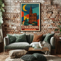 Strasbourg Marche de Noel Christmas Market Poster