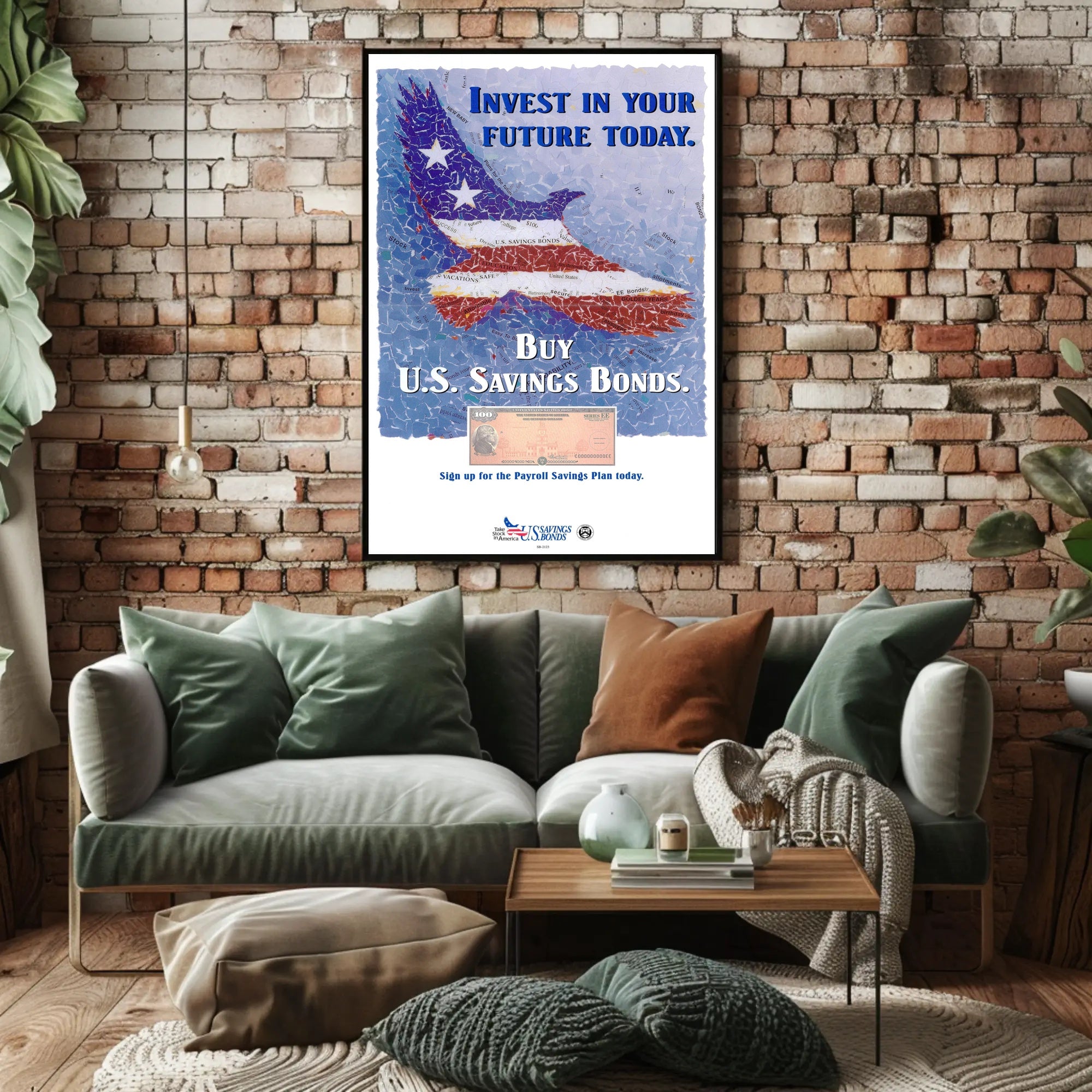 Invest in Your Future with U.S. Savings Bonds Poster PosterGoat