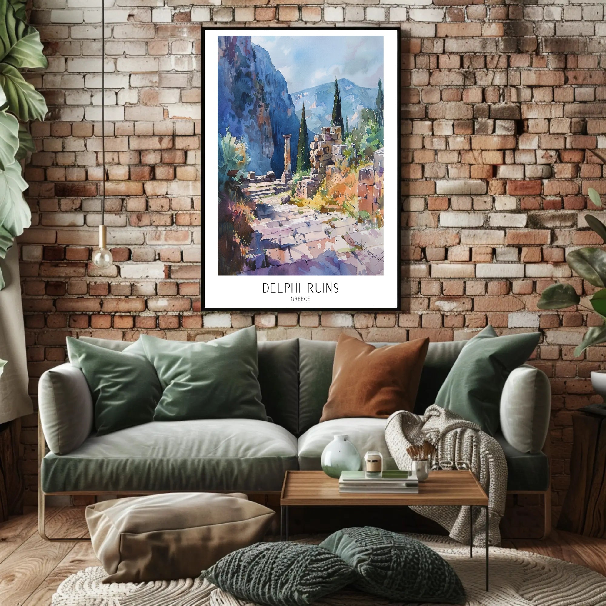 Delphi Ruins Poster PosterGoat