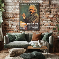 Einstein Theory Relativity Vintage Inspirational Poster