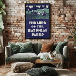 National Parks Travel Poster Vintage Scenic Wall Art