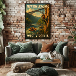 Adventure In New River Gorge Poster