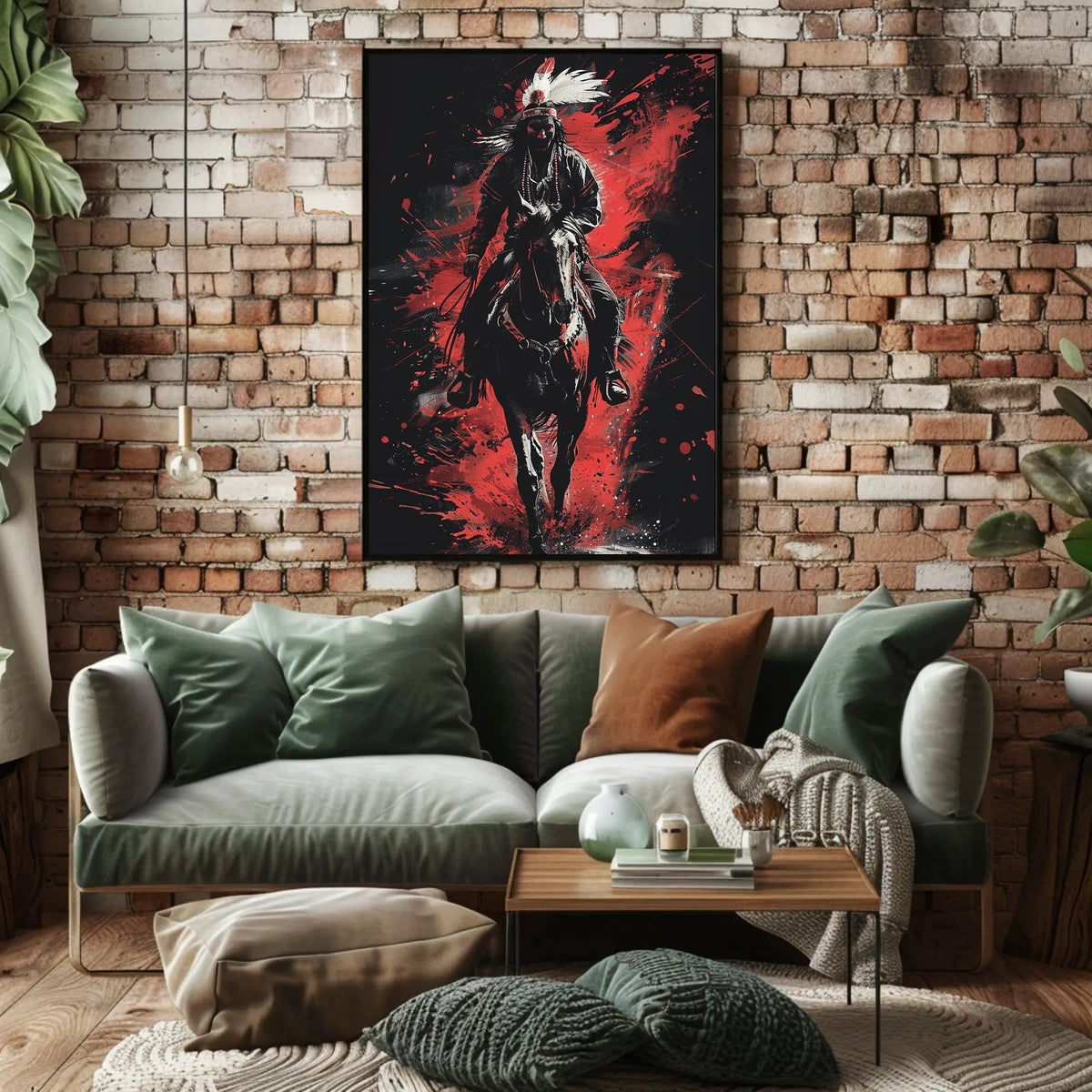 Warrior On Horseback Poster