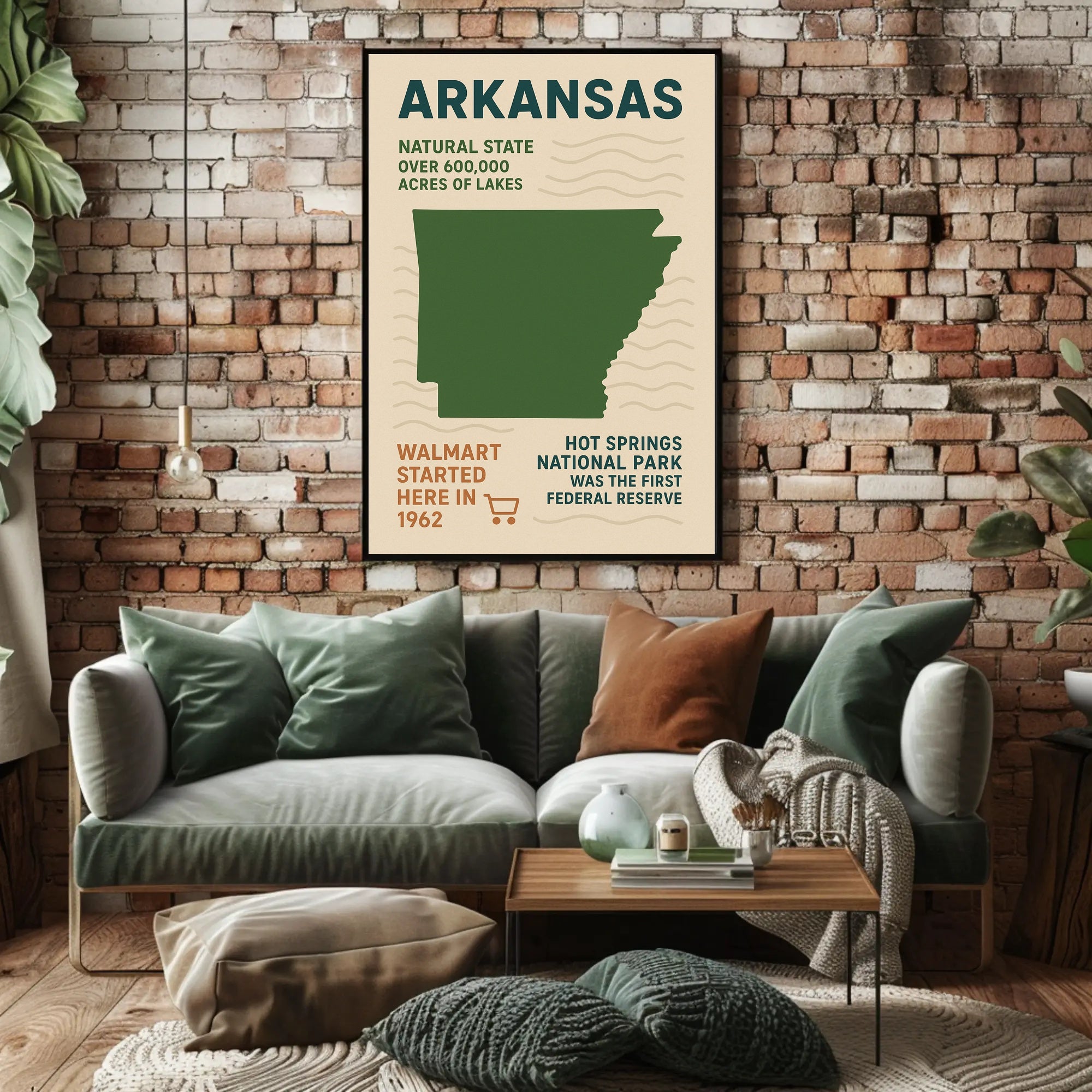 Arkansas The Natural State Poster