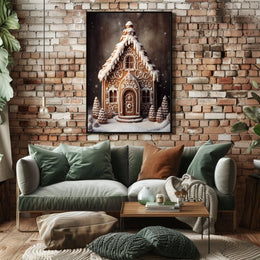 Enchanting Gingerbread House Poster