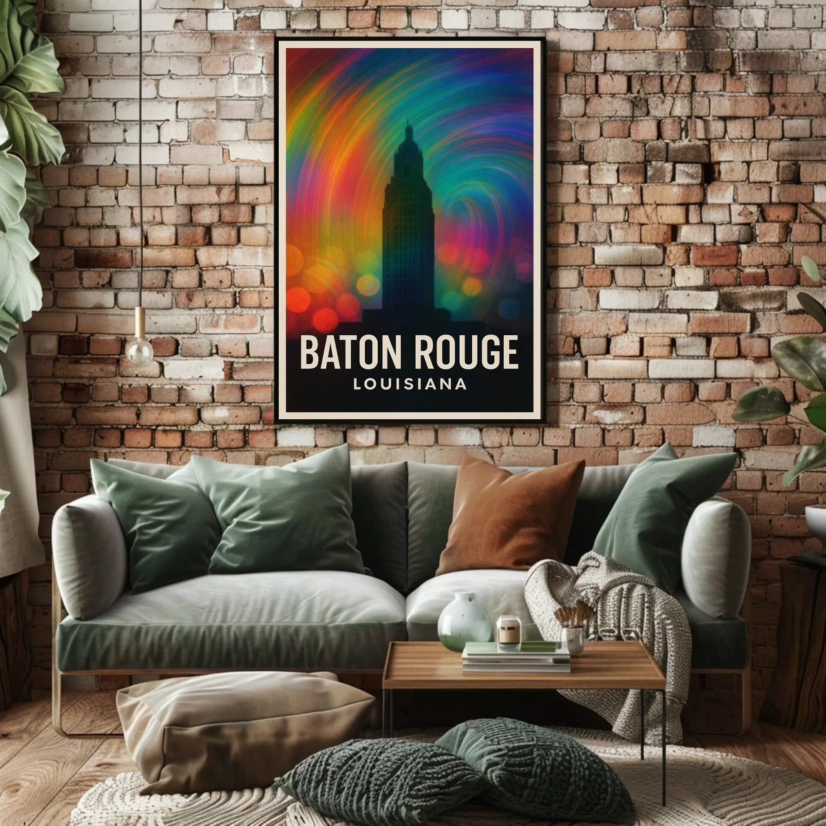 Baton Rouge Vibes Minimalist Decor Lovers Poster