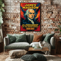 James Madison 4th President Poster Wall Art Heritage