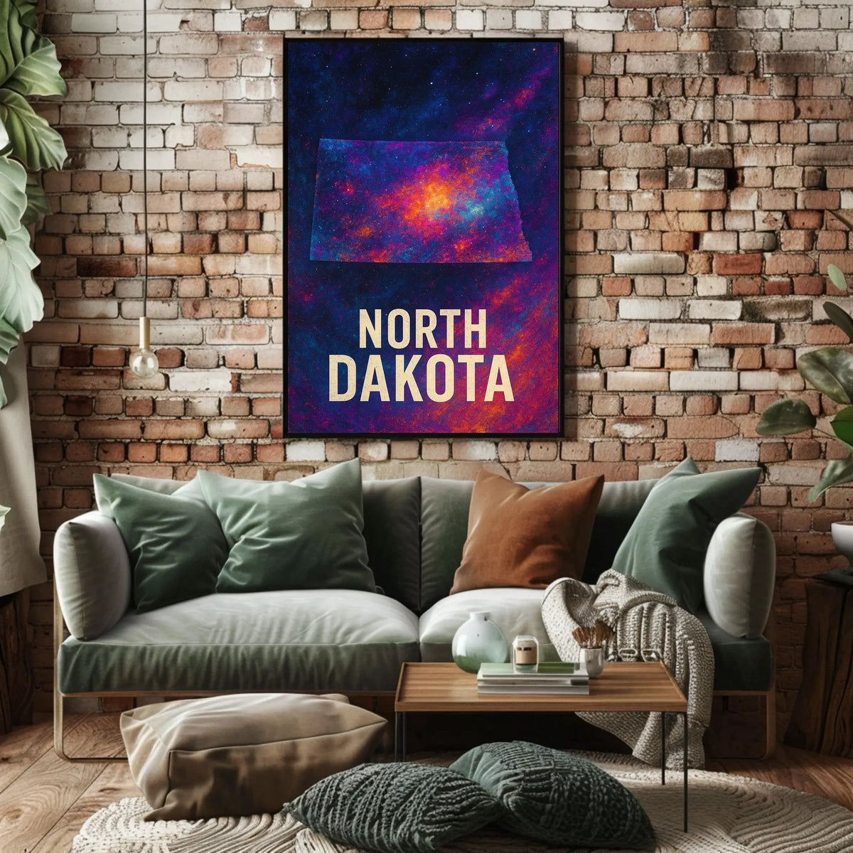 North Dakota Cosmic Landscape Poster