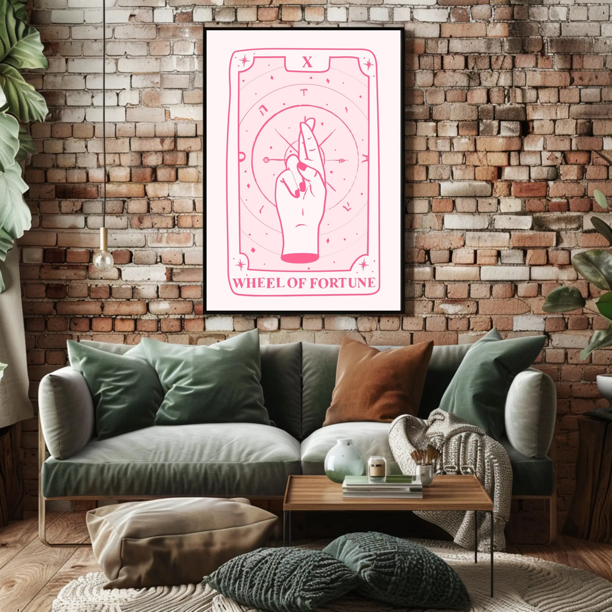 Wheel of Fortune Tarot Art Print - Abstract or Artistic Poster PosterGoat