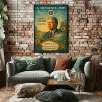 Jimmy Carter Civic Impact Presidential Artwork PosterGoat
