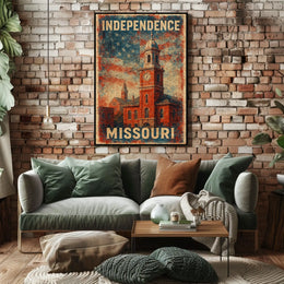 Independence Missouri Wanderlust Photography Realism Poster