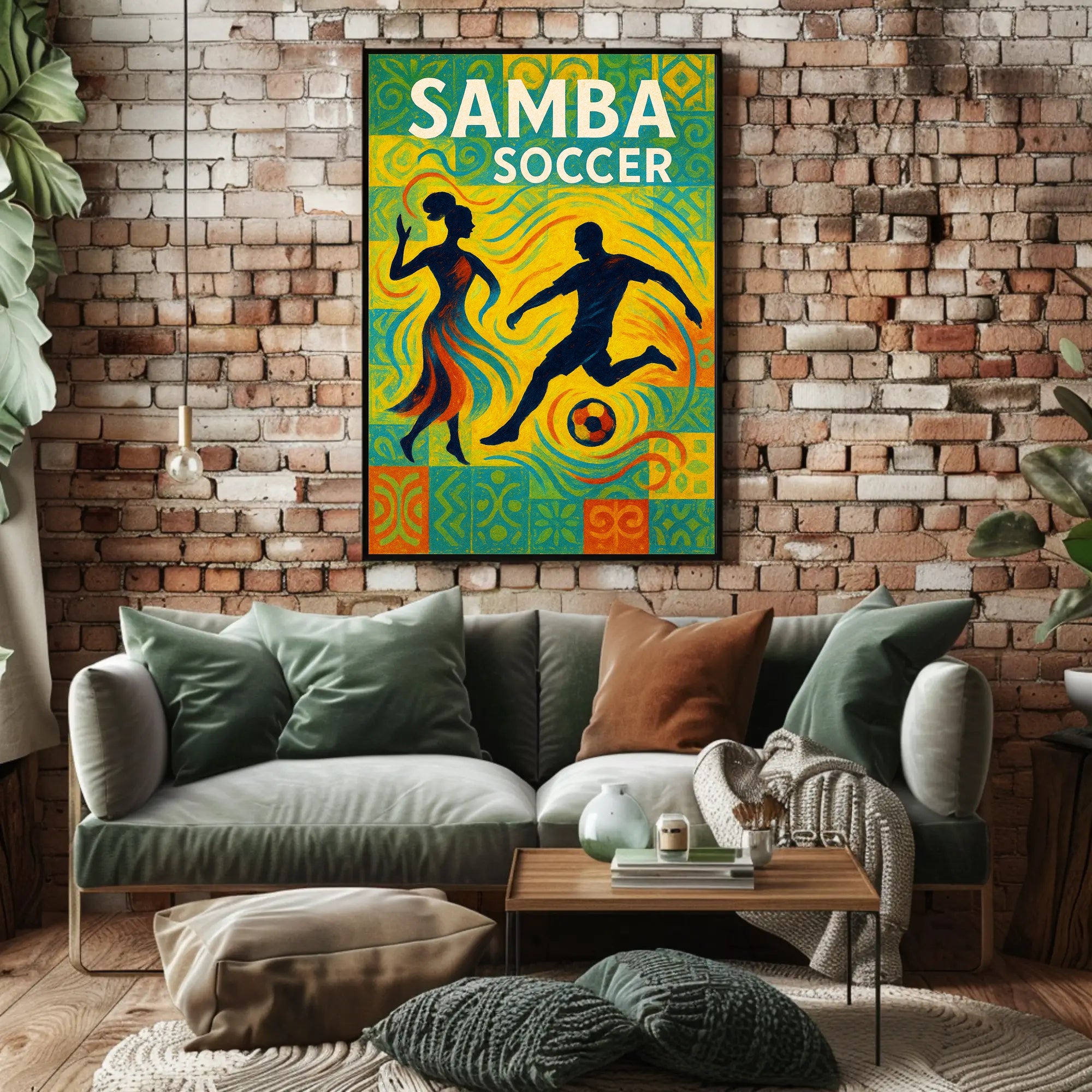 Samba Soccer Poster PosterGoat
