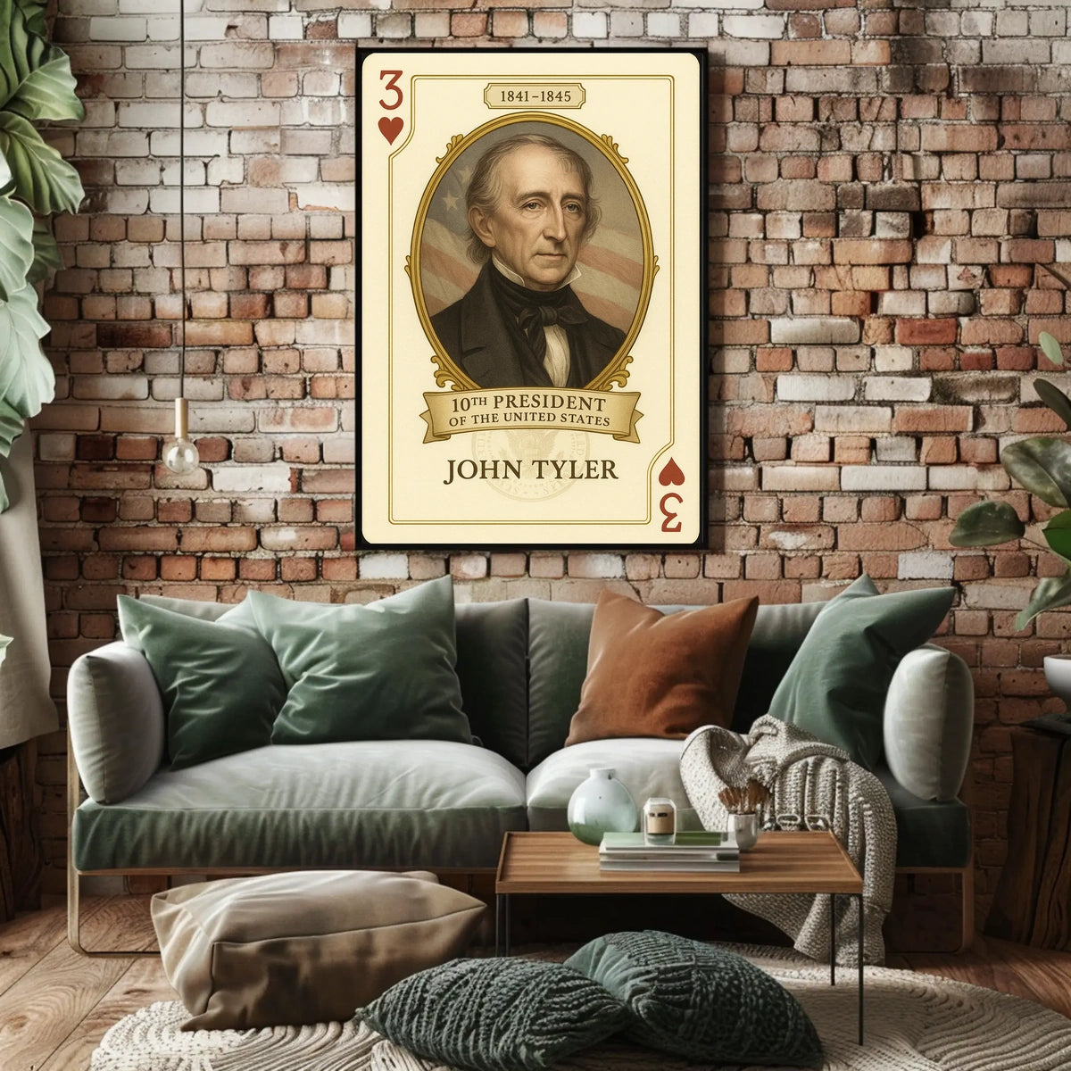 John Tyler Tenth President Wall Art History Poster