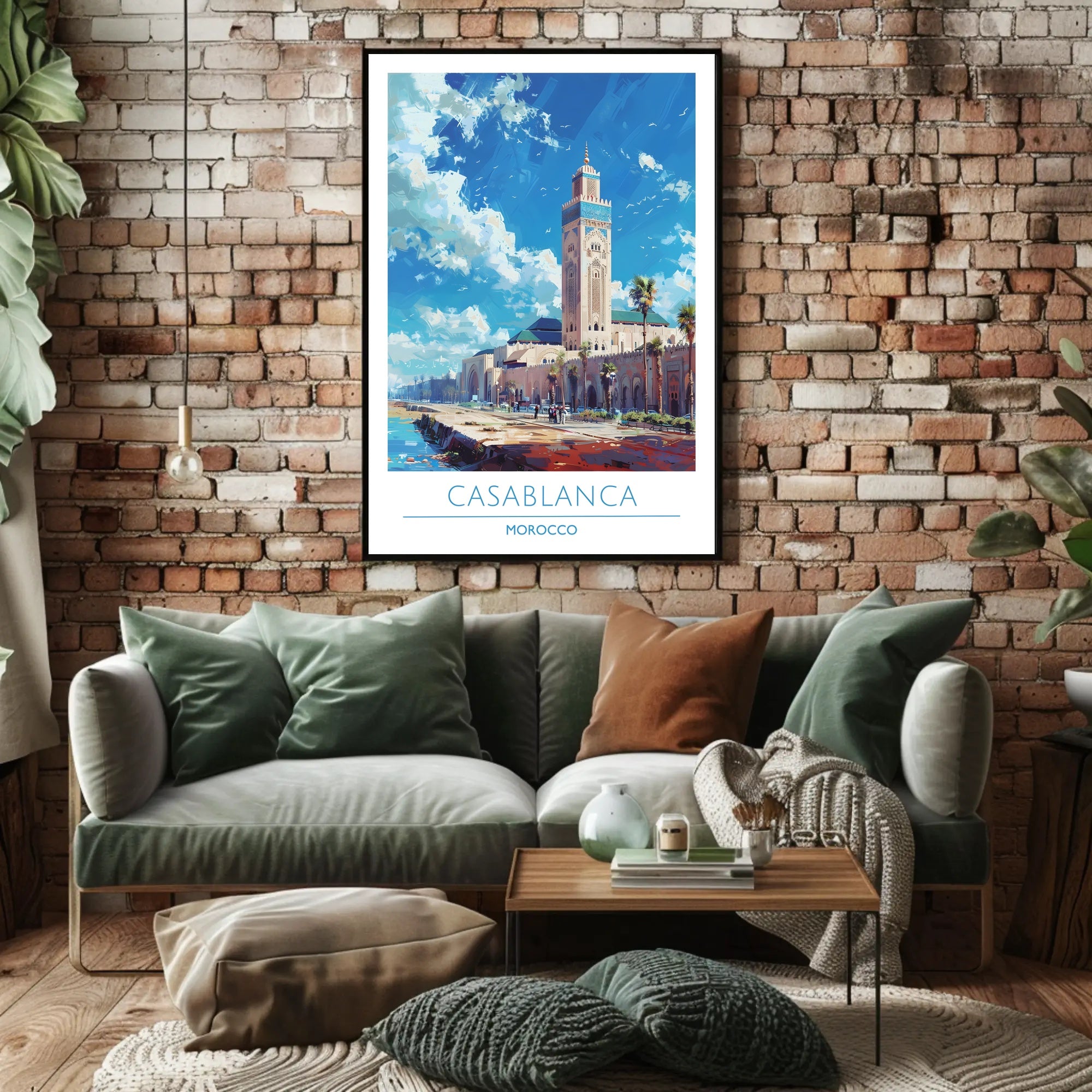 Casablanca's Iconic Architecture Poster