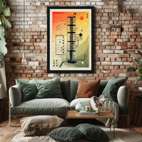 Futuristic Tower Design Poster