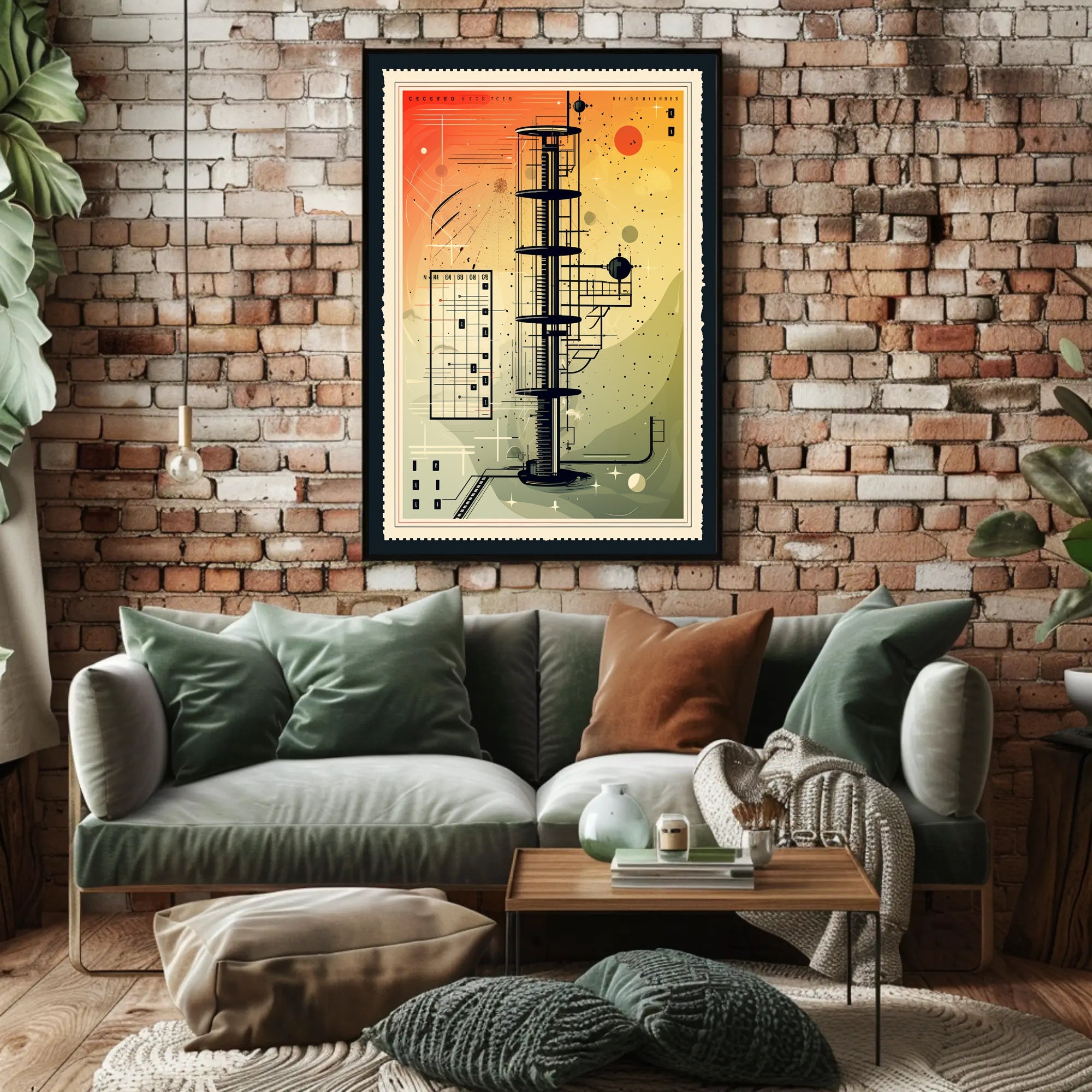 Futuristic Tower Design Poster