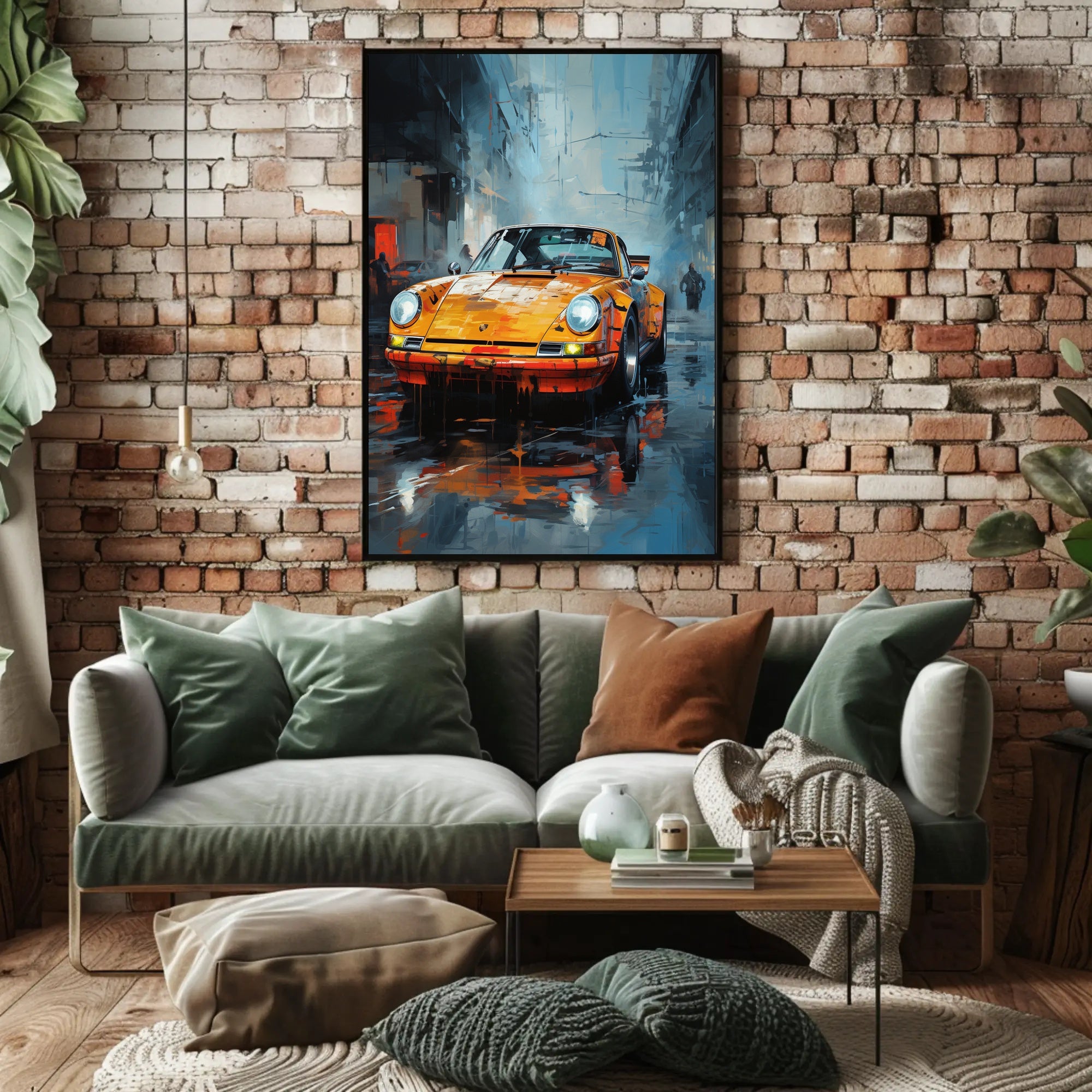 Urban Elegance Classic Car Art Poster PosterGoat