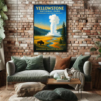 Yellowstone National Park Experience Nature’s Majesty Poster PosterGoat