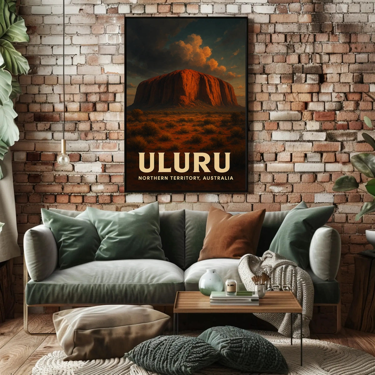 Uluru Australia Outback Sunset Decor Lovers Poster