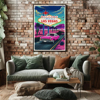 Retro Las Vegas Welcome Poster