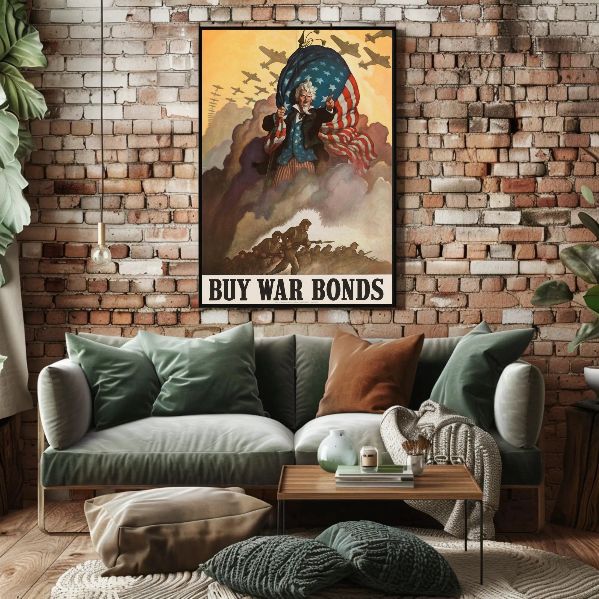 Rally for Support: Buy War Bonds Poster PosterGoat