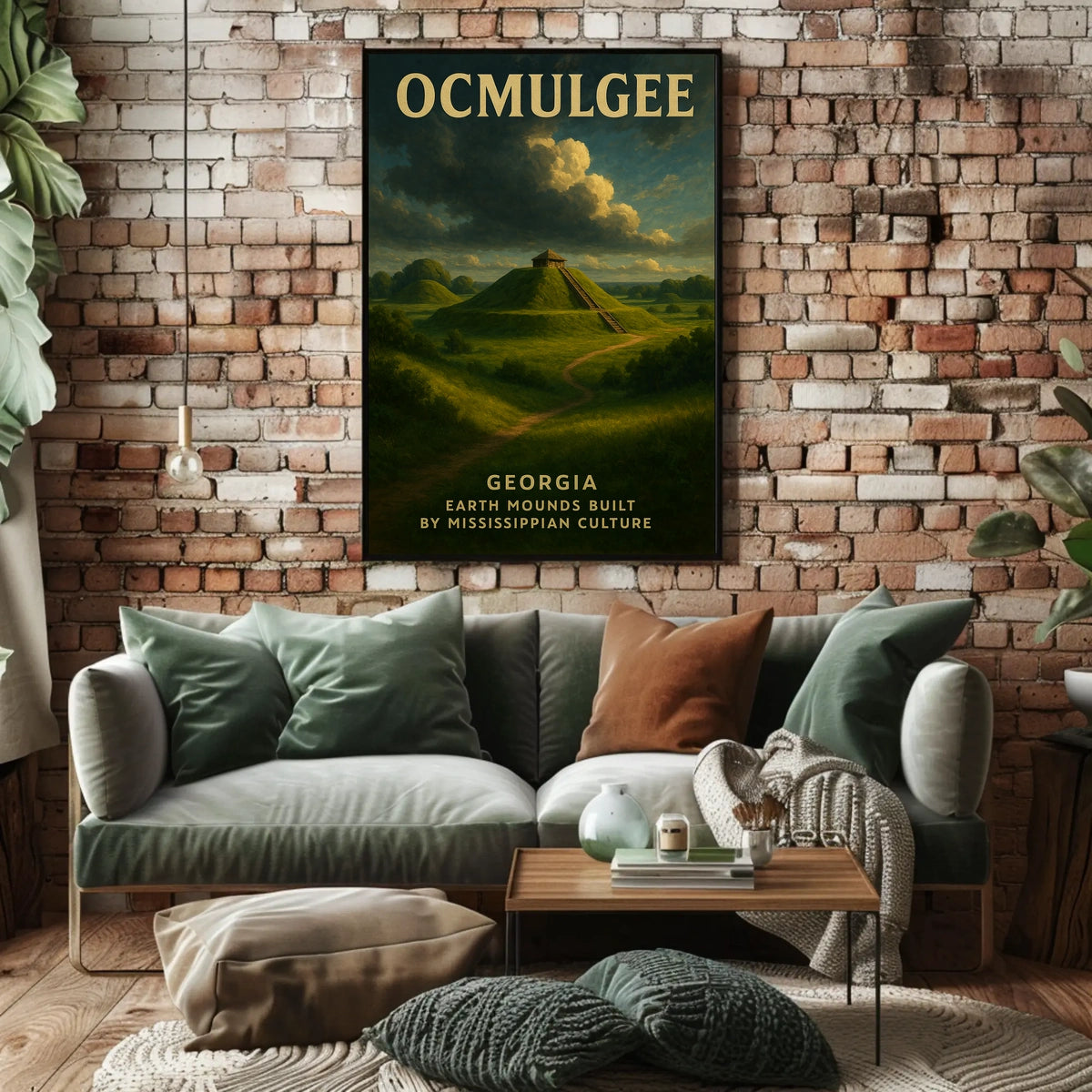 Ocmulgee Earth Mounds Poster