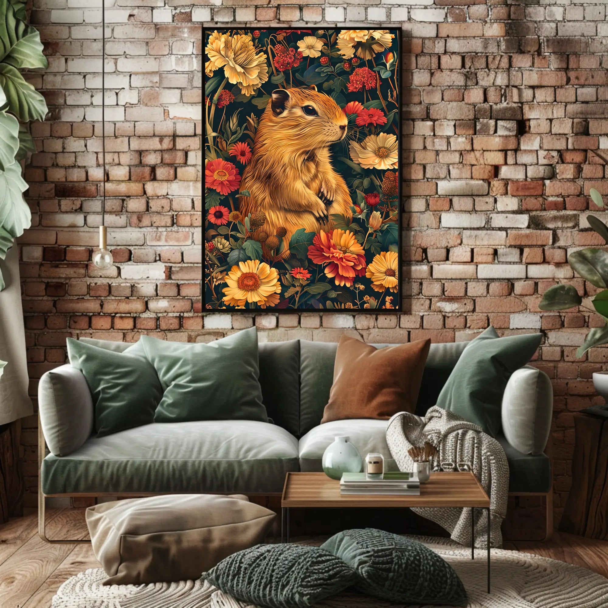 Charming Woodland Chipmunk Animal Poster
