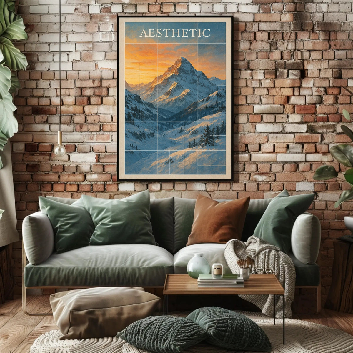 Majestic Mountain Aesthetic Poster