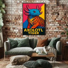 Axolotl Tiger Poster