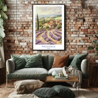 Lavender Fields of Provence Poster PosterGoat