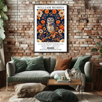 William Morris Art Exhibition Vintage Artistic Poster