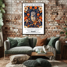 William Morris Art Exhibition Vintage Artistic Poster