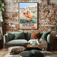 Newquay Travel By Train Poster