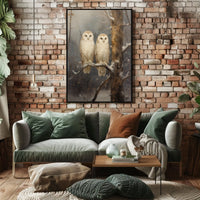 Winter Owls Poster