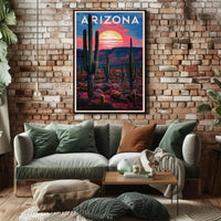 Arizona Desert Sunset Poster