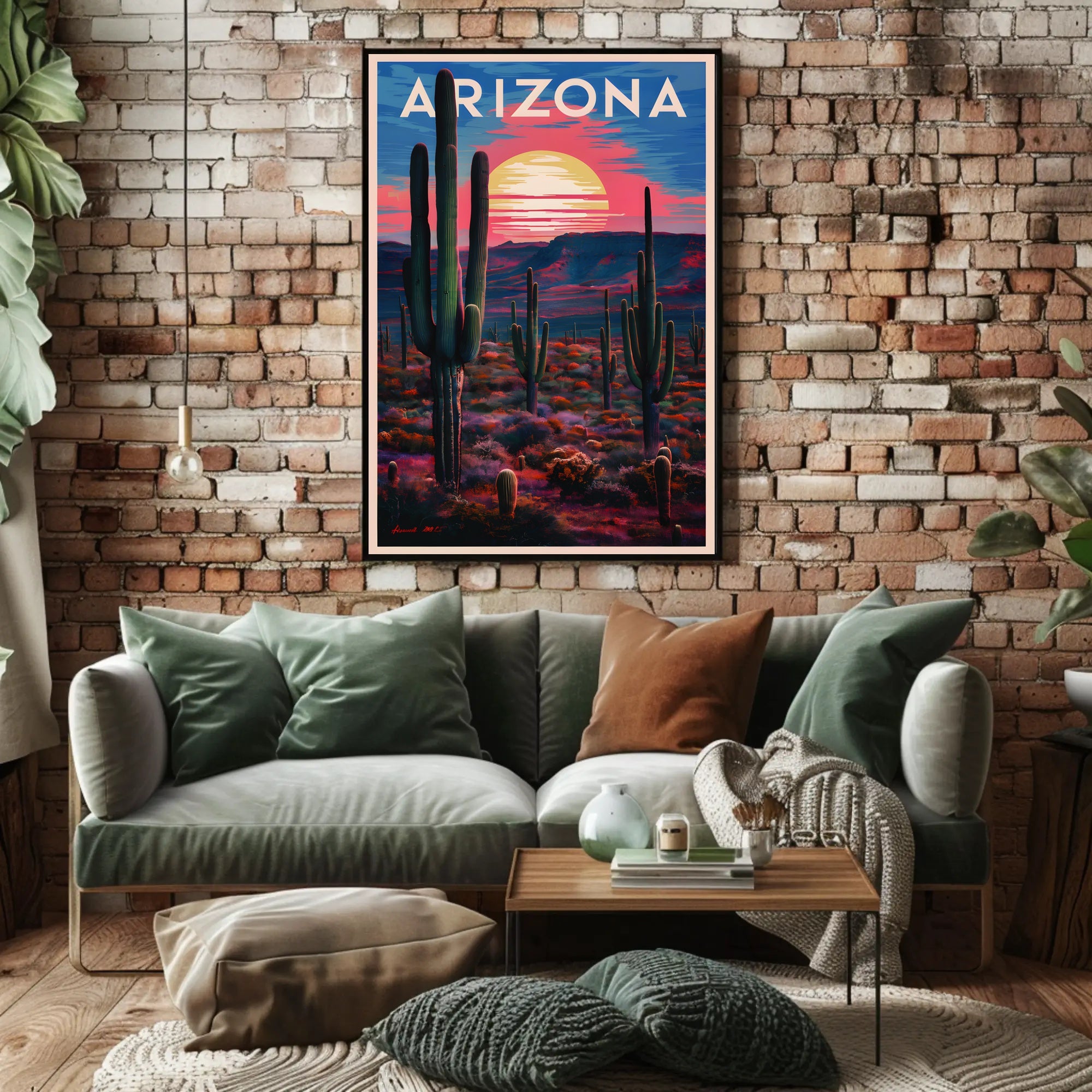 Arizona Desert Sunset Poster