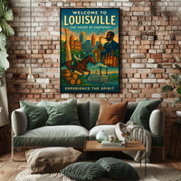 Welcome to Louisville The Heart of Kentucky Poster