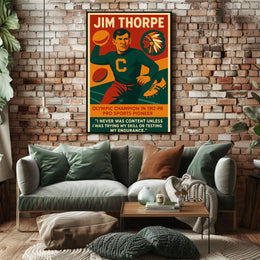 Jim Thorpe Legendary Athlete Poster