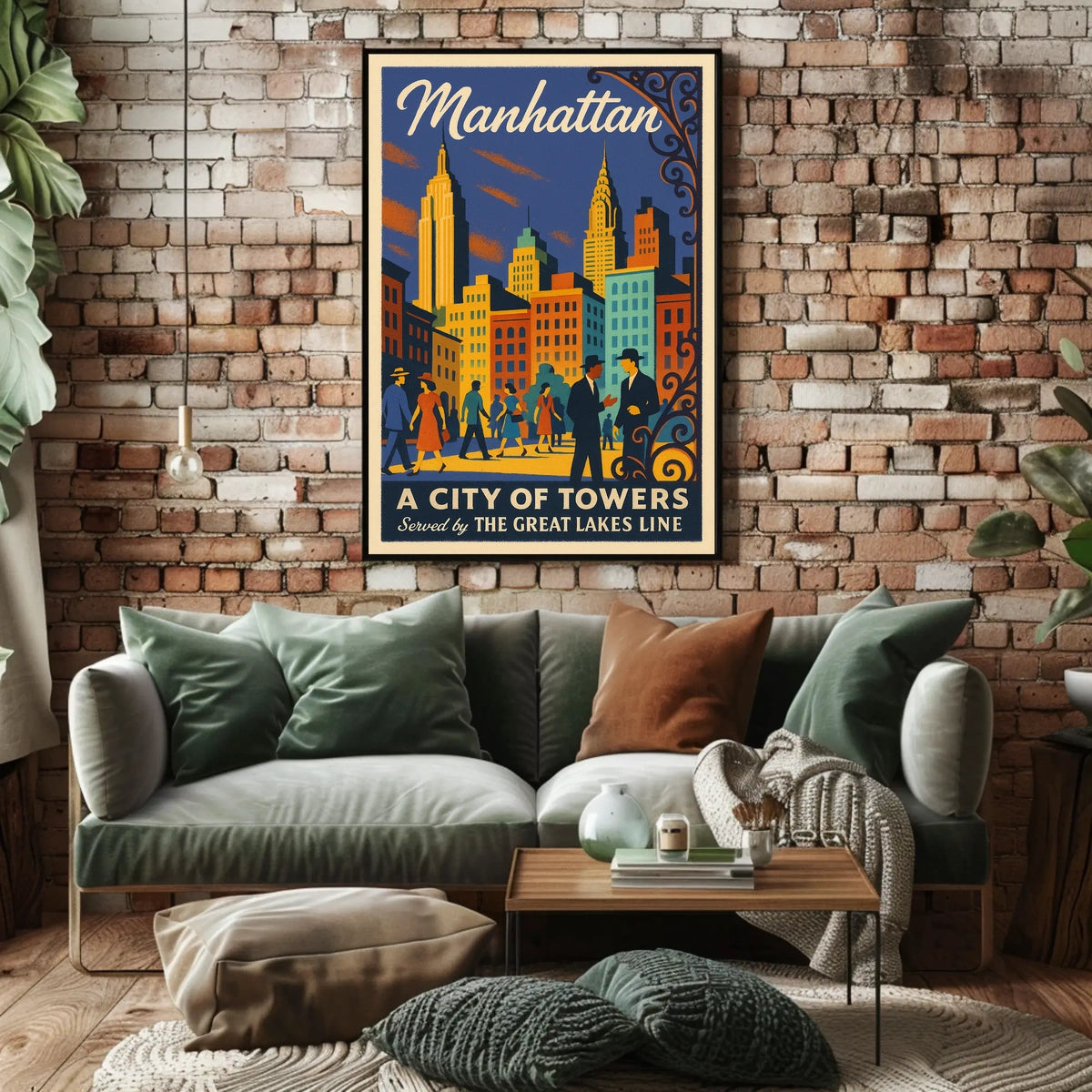 Manhattan A City of Towers Poster