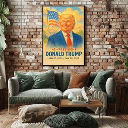 Donald Trump Visionary at the Helm Poster