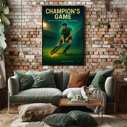 Champion's Game Field Hockey Sports Poster PosterGoat