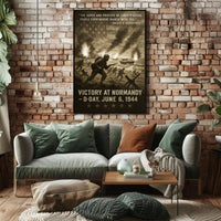 Dwight D. Eisenhower Quote DDay Victory Poster PosterGoat